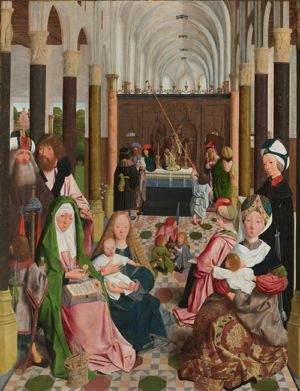 Geertgen tot Sint Jans (atelier van),  De heilige maagschap, ca. 1495, Rijksmuseum, Amsterdam
