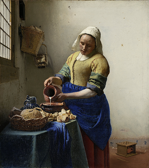 Het melkmeisje - Die Milchmagd, Johannes Vermeer, ca. 1660